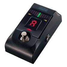 Pedal Sintonizador Cromático True Bypass Negro Con Indicador