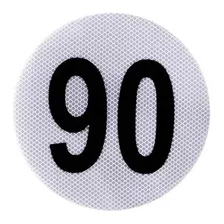 Logo Reflectivo Velocidad Maxima 90 Homologado Vtv Oregon 