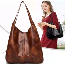 Bolsa Feminina Saco Ombro Média Couro Sintético Promoção