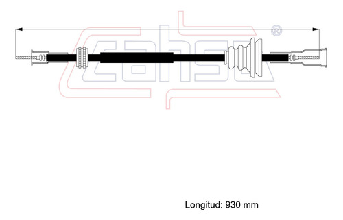 Cable Velocmetro Para Daewoo Cielo 1.5l 1995 Foto 2