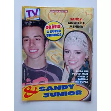 Revista Pôster Tv Mania Nº 70 - Sandy E Júnior - 2002