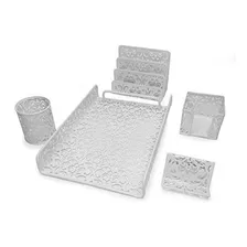 Majestic Goods 5 Piece Flower Design Punched Metal Mesh Off