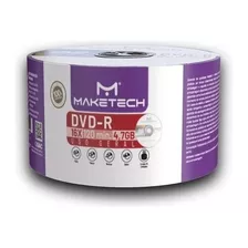 Dvd-r 4.7 16x Com Logo Maketech - 100 Und