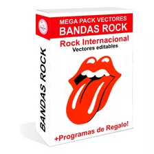 Pack Vectores Logos Bandas Rock Internacional Sublimar