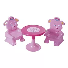 Juego De Mesa Y Sillas Infantil Rondi Ositos