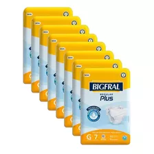 Fralda Geriátrica Bigfral Regular Plus G 7u Kit 8