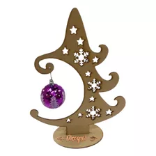 Árbol Pino Navideño Mod.1 Estrella 30cm Mdf3mm 35pzas