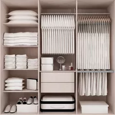 Guarda-roupa Casal 3 Portas De Correr 100% Mdf Em. 4227-1 Cor Branco