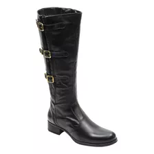 Bota Feminina Cano Alto Montaria Over The Knee De Couro