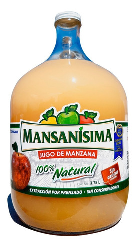 Jugo De Manzana Natural Manzanisima 3.78 L Se