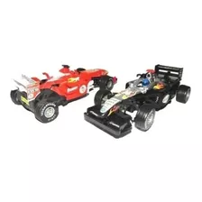  Kit 2 Carrinho Formula 1 Com Controle Remoto F1 Deluxe Car