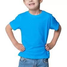 12 Camiseta Camisa Infantil Básica Tradicional Algodã Oferta