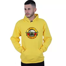 Moletom Agasalho Casaco Rock Guns N' Roses Blusa De Frio