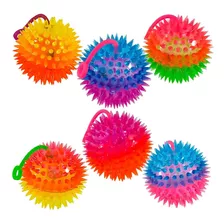 12 Pelotas De Pico Luz Led Juguete Piñata Fiesta Bolo Regalo