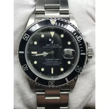 Rolex Submariner 16800 Black Dial Automatic Men's Watch 