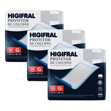 Protetor De Colchão Descartável Higifral G Kit Com 3