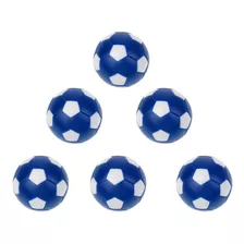 6 Piezas De 36mm Fútbol Soccer De Azul Para Futbolín