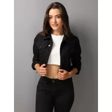 Jaqueta Jeans Feminina Branco Liso Casacos 2022