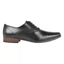 Zapato Oxford Plain Toe Stylo 10512 Negro Diseño Lisa 27 Mx Para Adultos - Hombre