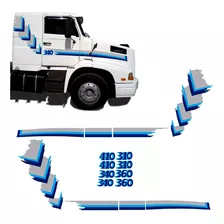 Kit Adesivo Faixa Lateral Caminhão Volvo Nl310 340 360 410 A