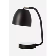 Lámpara Escritorio Mesa Luz Led 28cm Negro Lectura Teo Ikon