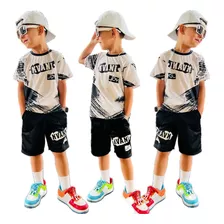 Promoção Nova Moda Masculina Infantil Conjunto Kvani Joy