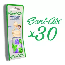 Pack 30 Aromatizantes Auto Sani Air Botellitas Colgantes