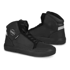 Bota Hombre Tenis Motociclista Botin Biker Wkl 80202 Negro