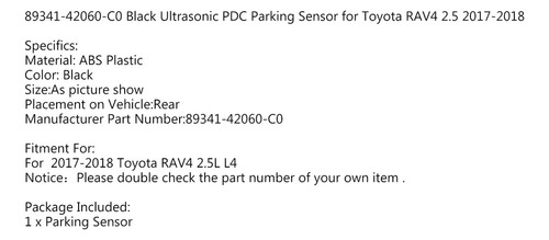 Sensor De Reversa Pdc Para Toyota Rav4 2.5l L4 2017-2018 Foto 7