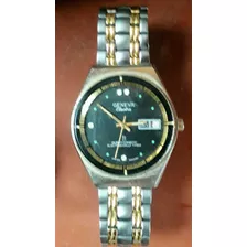 Reloj Geneva Electra Quartzomatic Electronically Timed 36 Mm