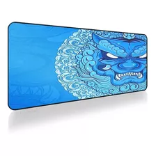 Mouse Pad Gamer Leon Azul 90x40 Xl Mousepad Pg