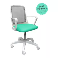 Silla Fresa Pvc Blanco Escritorio Fresa Neumatica Garantia