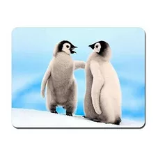 Pad Mouse - Cute Penguin Background Pattern Soft Silicone Du