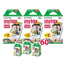 Filme Instax Mini 8 9 11 12 Pack Fuji Original Com 60 Fotos