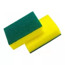 Pack De 10 Esponjas Verde- Amarillo Cocina Calidad