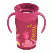 Vaso 360° Con Asas Dr. Brown's 300ml (9m+) Rosa Color Rojo