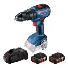 Taladro Percutor Batería Bosch Gsb 18v-50 Cargador 2 Bat 4ah