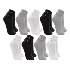 9 Pares Meias Lupo Cano Curto Feminina Sport Algodão Oferta