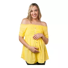 Blusa De Maternidad Y Embarazo Strapless Juvenil - 187