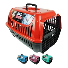 Caixa De Transporte Para Cachorro E Gatos Pet Nº 2 Brinqpet Cor Vermelho