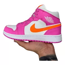 Tenis De Baloncesto J1 Mid Pinksicle Safety Orange