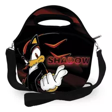 Bolsa Lancheira Térmica Escolar Infantil - Sonic Shadow