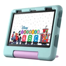 Tablet Infantil Amazon Fire Hd 8 Kids 2022 32 Gb Con Funda Color Celeste Diseño Princesas Disney