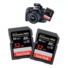 Kit Fotógrafo 2 Cartões Sandisk Extreme Pro 100 Mb/s 32 Gb