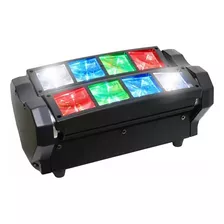 Cabeza Movil Led Spider Beam Rgbw Dmx 8x3w Luz Disco