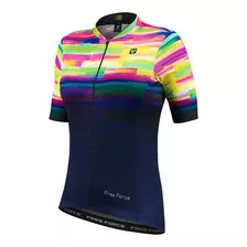 Blusa De Ciclismo Feminina Free Force Sport Psicodelic