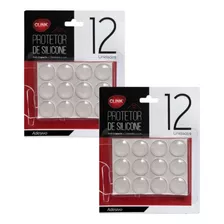 Protetor De Silicone 24 Un Porta Vidro Parede Anti-impacto Liso