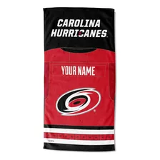 Toalla De Playa Personalizada De Nhl Carolina S, 30 X...