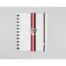 Caderno Inteligente Grande São Paulo Tricolor Branco