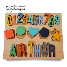 Brinquedo Educativo Encaixe Personalizado Formas Geométricas